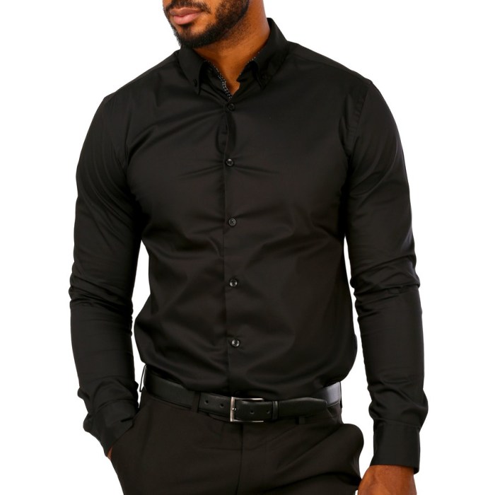 Mens black dress shirts near me