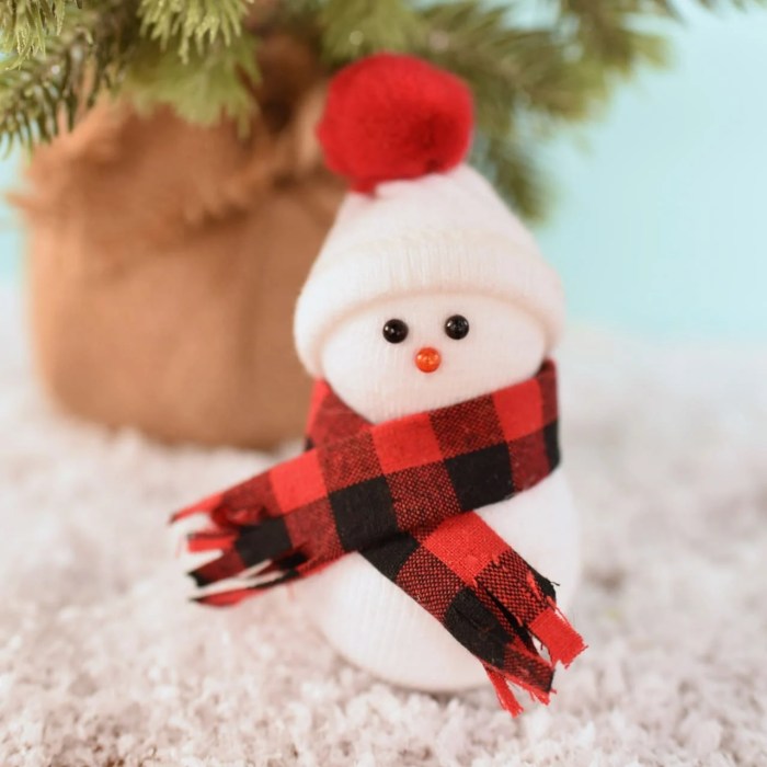 How to make a snowman tree decoration