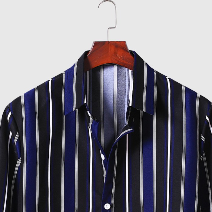 Striped shirt dress men