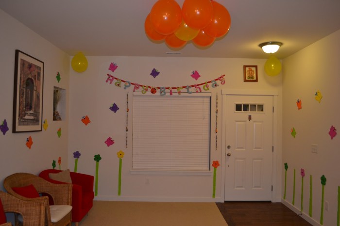 How to decorate a small room for birthday