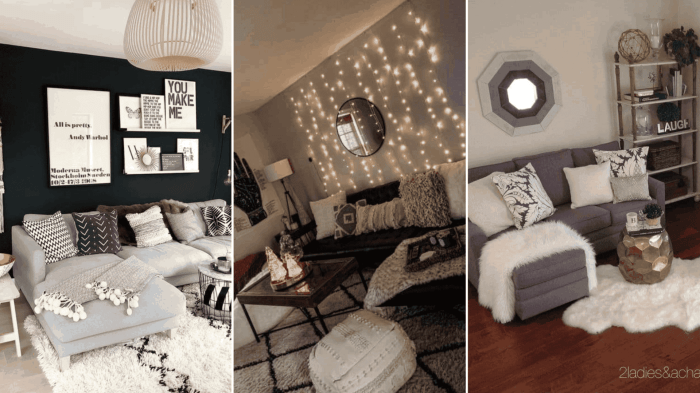 How to decorate a college apartment living room