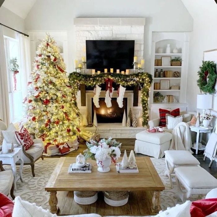 How to decorate living room during christmas