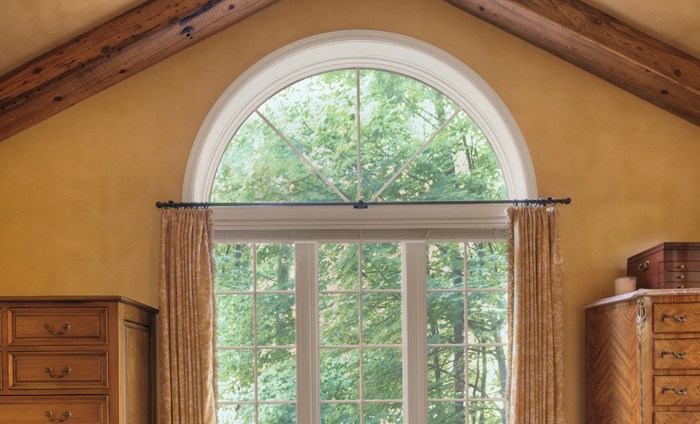 How to decorate half circle windows