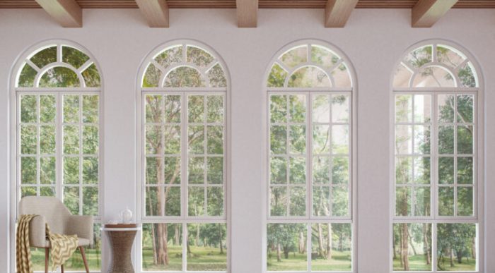 How to decorate half circle windows