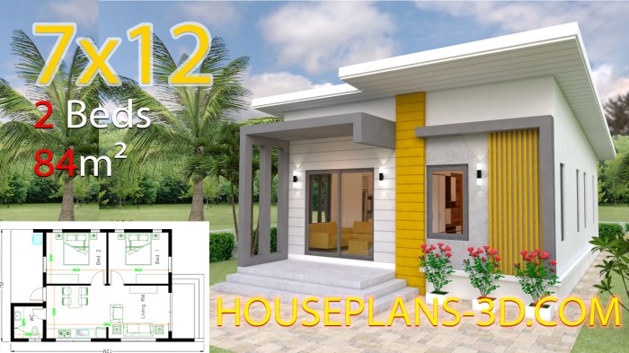 Desain tampak rumah minimalis 2 lt 7x12